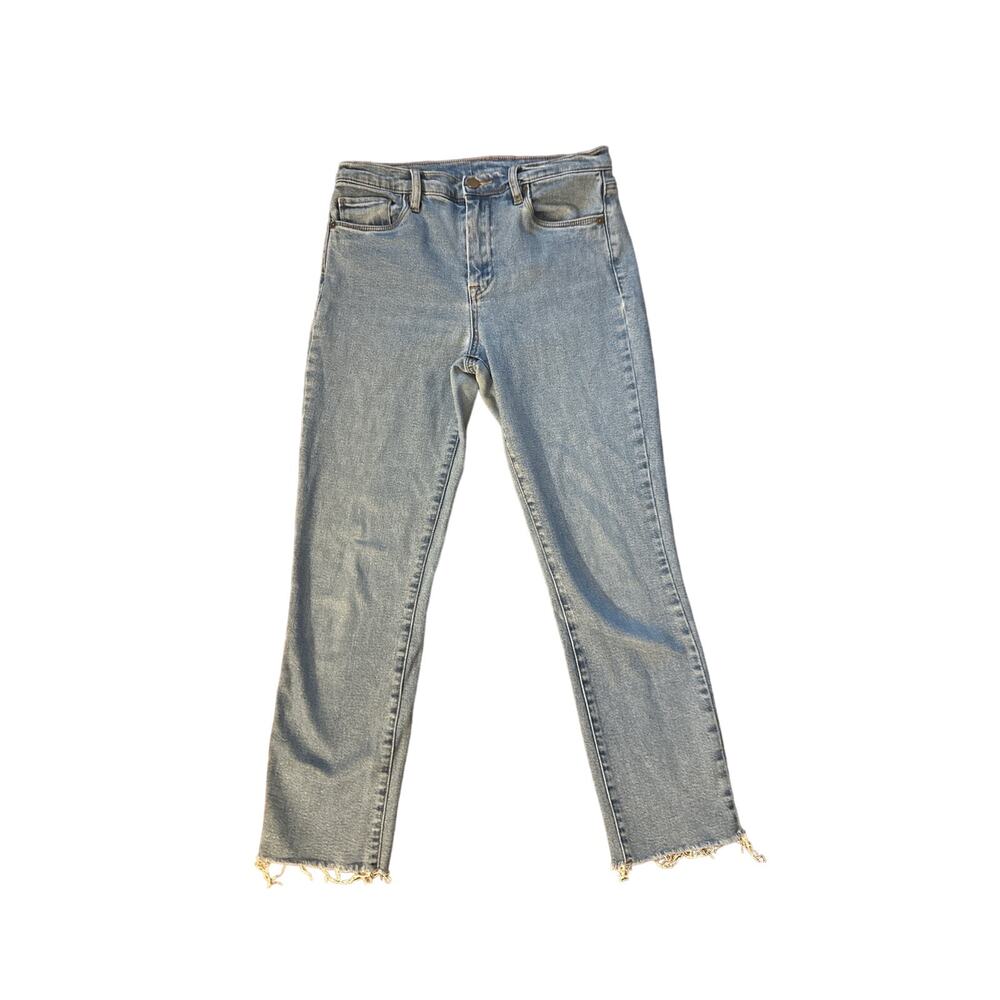 Women 28 Blank NYC The Madison Crop High-Rise Jeans Denim Pants Stretch